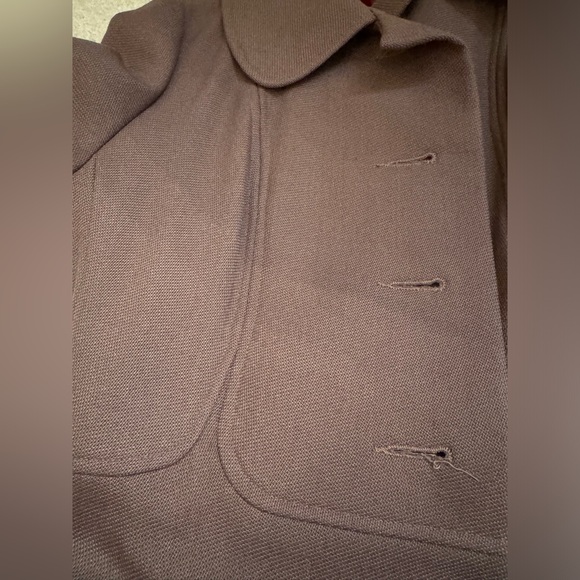 Women’s 1960’s Vintage coat Brown (Rare) Hand craft Made In Usa - Picture 9 of 16